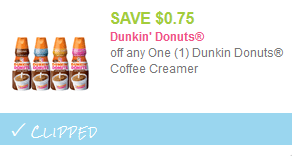 dunkin donuts coffee creamer