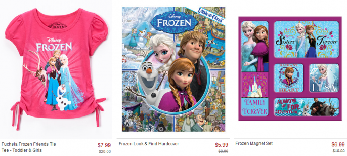 frozen on zulily