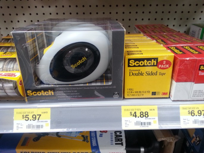 Scotch double Sided Applicator and Tape Walmart