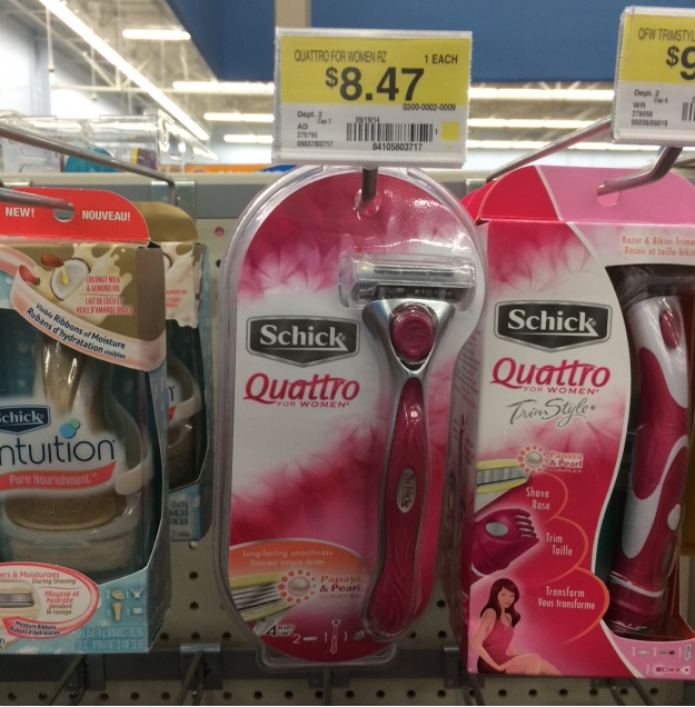 Schick Quattro Walmart