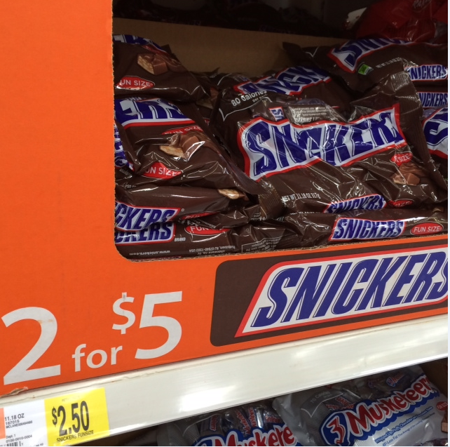 Snickers Walmart halloween