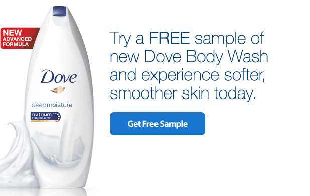 dove body wash sample