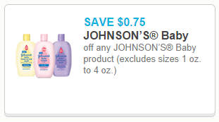 johnson's Baby coupon