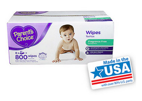 parents choice baby wipes