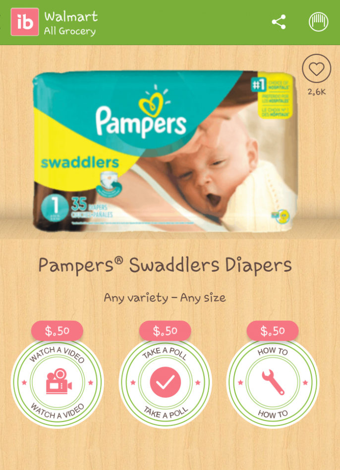 Pampers Swaddlers Ibotta