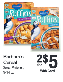 barbara's cereal at kroger