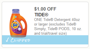 tide detergent coupon