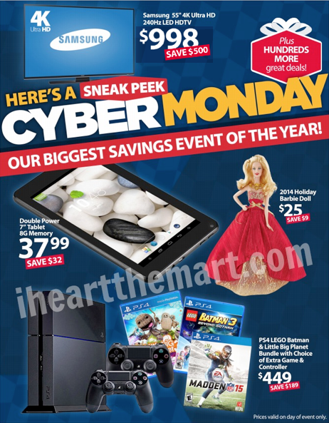 Walmart Cyber Monday Sneak Peak Page 1