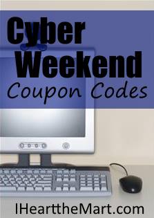 cyber weekend codes