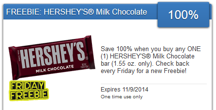 free hershey's bar