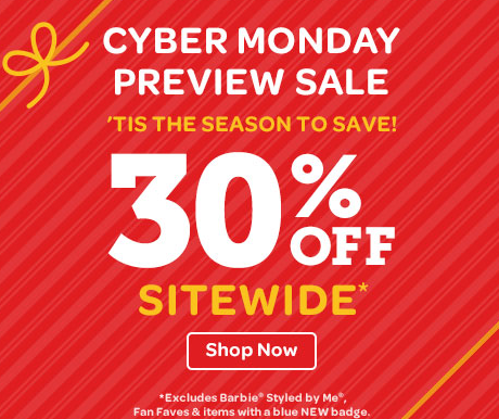 mattel cyber monday