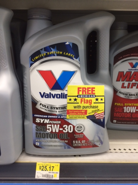 valvoline Walmart Syn