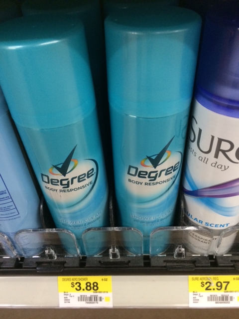 degree spray antipersprant walmart