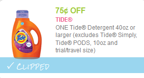 tide detergent coupon