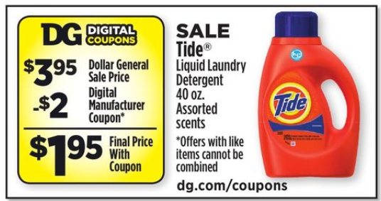 tide detergent price match