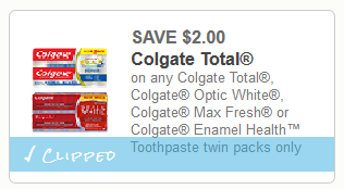 colgate twin pack coupon