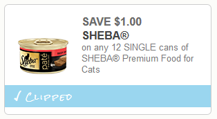 sheba cat food coupon