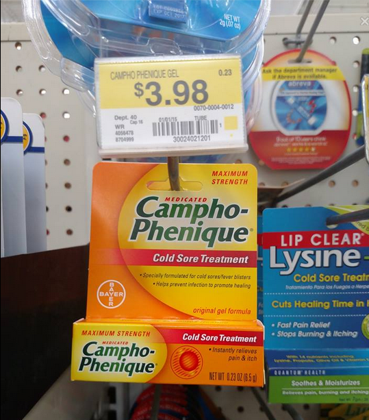 campho Phenique walmart