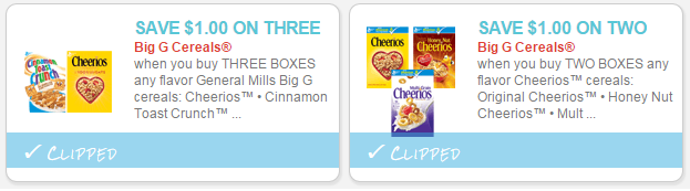 cereal coupons