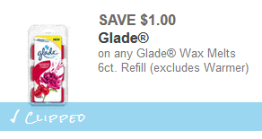 glade wax melt coupon