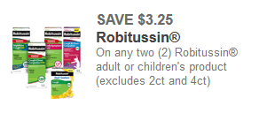 robitussin coupons