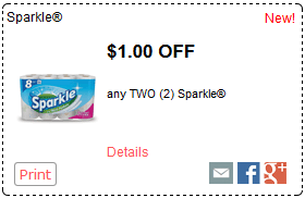 sparkle paper towel coupon