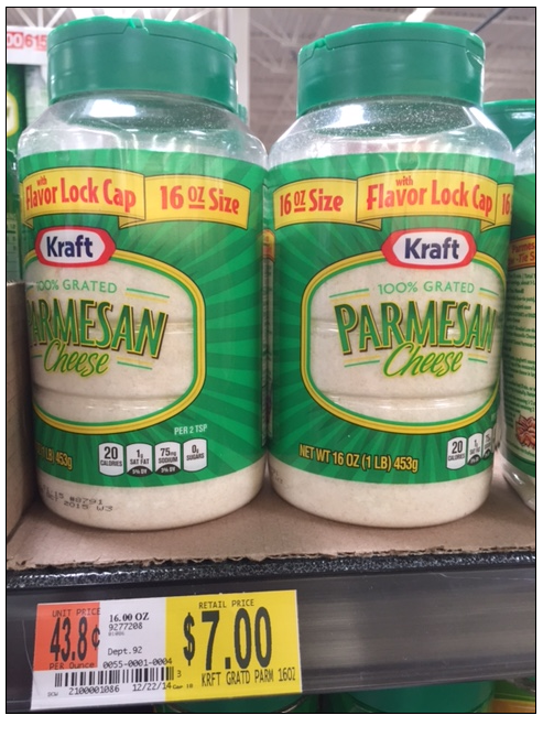 Kraft Parm Walmart