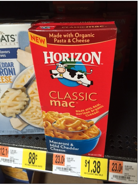 horizon macaroni & Cheese Walmart