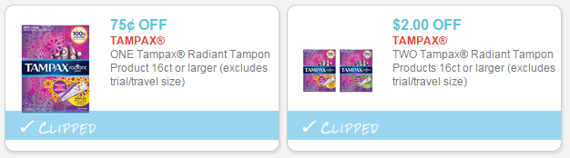 tampax coupons