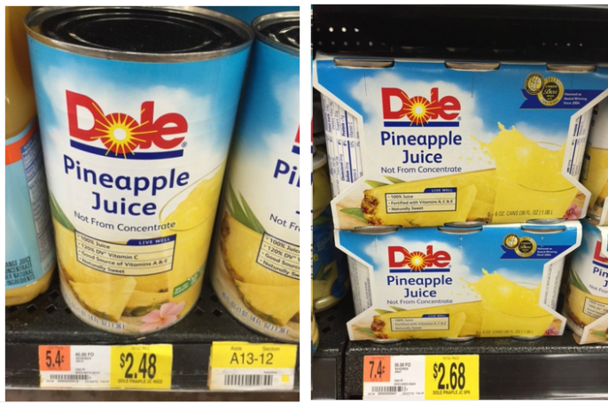 Dole pineapple juice walmart