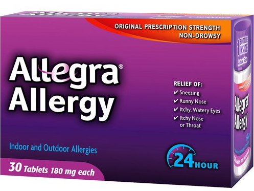 allegra allergy sample