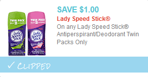 lady speed stick coupon