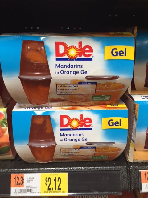 Dole in Gel Cups