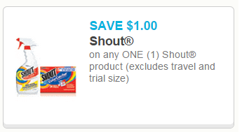 Shout coupon