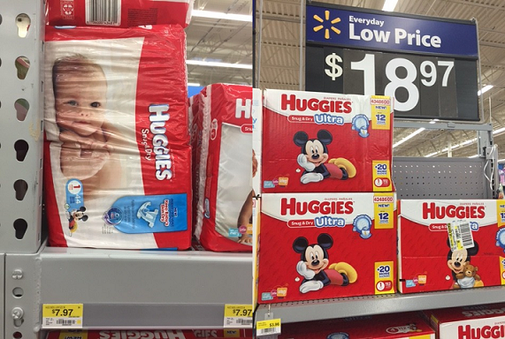 huggies diapers at walmart