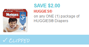 huggies diapers coupon