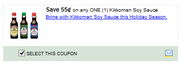 kikkoman soy sauce coupon