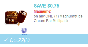 magnum ice cream coupon