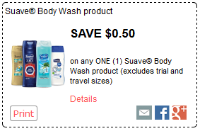 suave body wash coupon