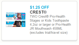 crest coupon