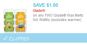 glade wax melt coupon