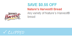 natures harvest bread coupon