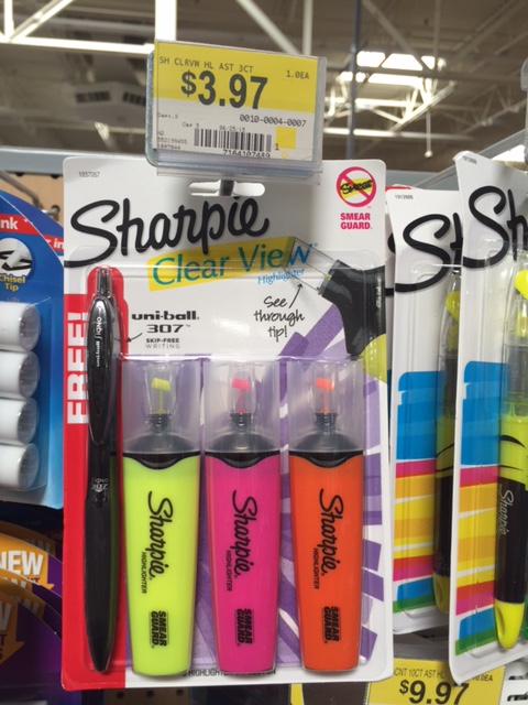 Sharpie highlighter Walmart