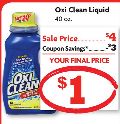 oxiclean detergent  price match