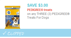 pedigree dog treats coupon