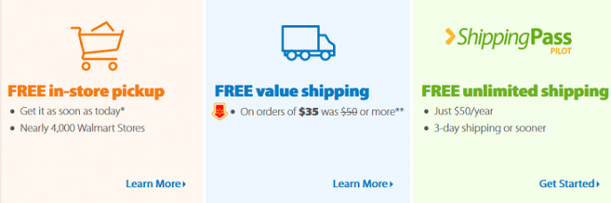 walmart free shipping