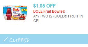 dole fruit cup coupon