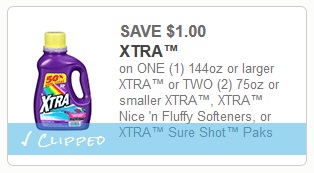 xtra detergent coupon