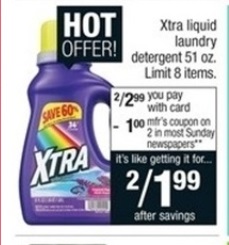 xtra detergent coupon