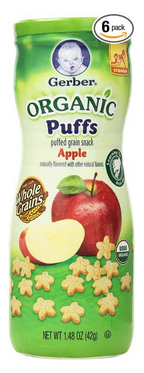 gerber organic puffs